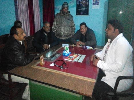 MLA Vinay Tiwari Bijua observe in CHC .