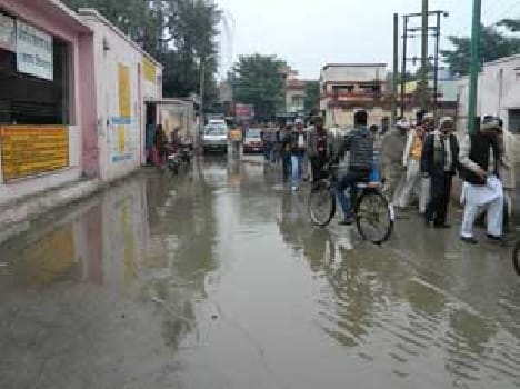 The rain increased tension, relief from the sun