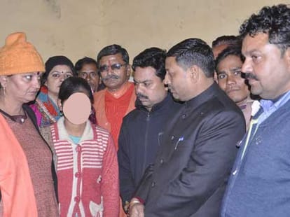 badaun police station gang rape case.