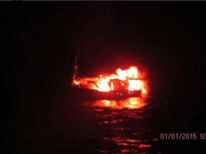 suspected boat entered into Indian territory 