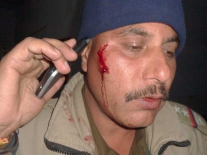 fight in new year party.