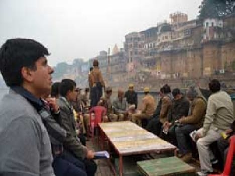 With vda team DM Inspection ganga ghat 