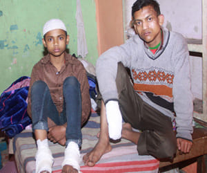 Cylinder blast incident, nine injured in the same family.