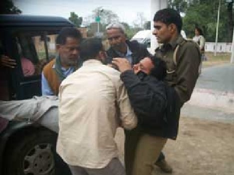 sabotage in police station, including SO 15 injured