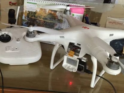 drone to track illegal constructions.