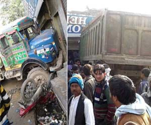 caused by uncontrollable dumper Havoc , bike rider killed.