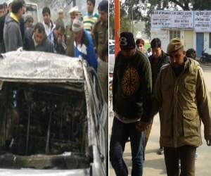 murder of 4 young man and Burned in car: 3 arrested