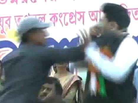 mamata banerjee's nephew slapped