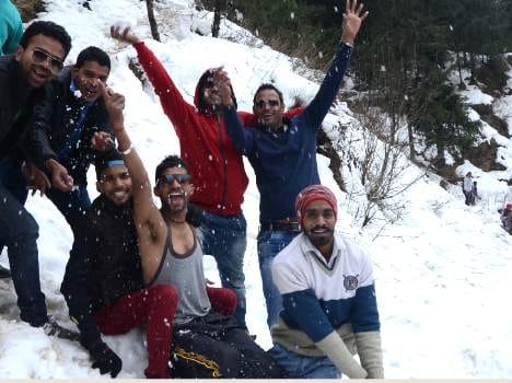 snowfall at shimla.
