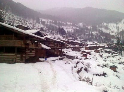snowfall at himachal.
