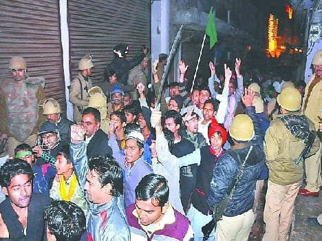 affray in agra