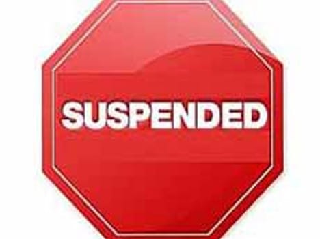 order of suspension issued by principal incharge