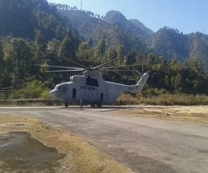 mi 26 land on gauchar helipad