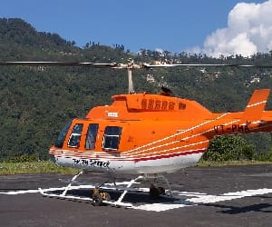 Two days later, chopper service start