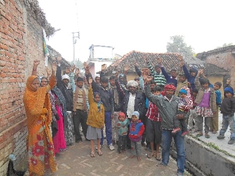 agitation for CC road 