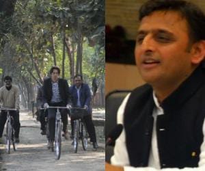 Special team examins the cycle track in Lucknow.