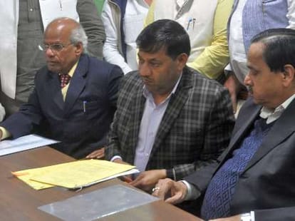 BSP candidate files nomination for MLC election.