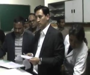 dm nainital raid at hospital.