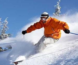 skiing competition at shimla.