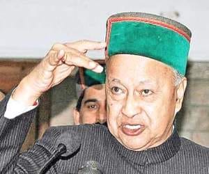 cm virbhadra angry over construction of college in Sunkar khad
