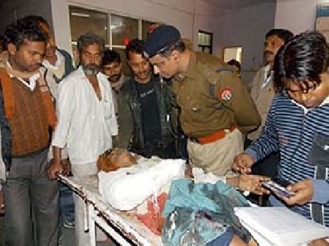 Shot off during cremation
