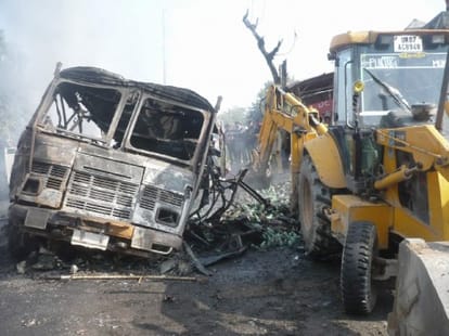 truck accident in rishikesh.