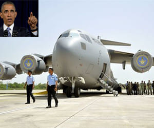 globemaster would run for obama security in delhi
