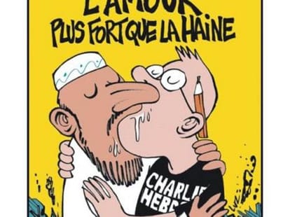 the cartoon of bagdadi in charlie hebdo.