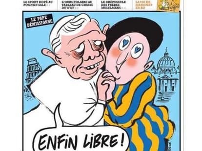 the cartoon of bagdadi in charlie hebdo.
