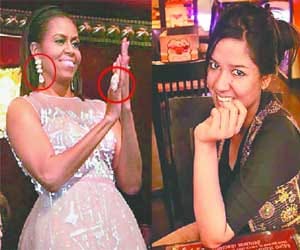Michelle Obama impressed with faridabad's girl.