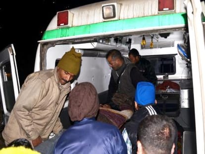 car accident at kotkhai, one died.