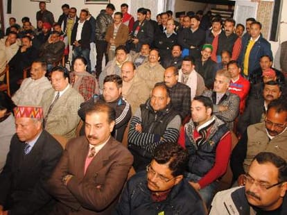 cm virbhadra singh official visit to kangra.
