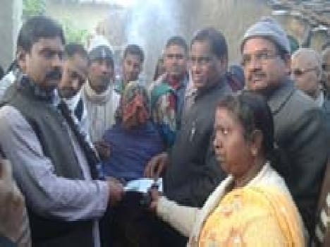The villagers took the bodies encompass aid
