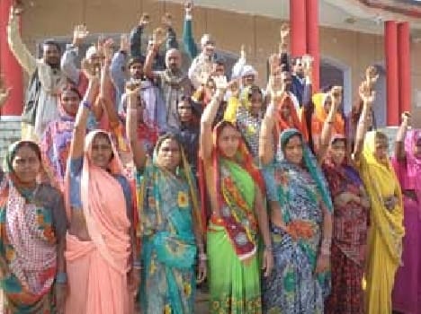 Performance demands of the villagers to convince