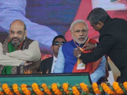 Candidate and his chief minister,hit this Formula of BJP.