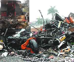brutal accident in nawanshahr, 5 killed
