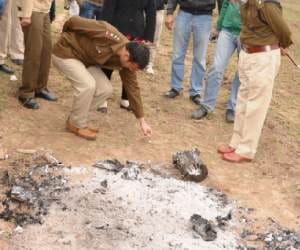 Dead Body Burnt after Murder