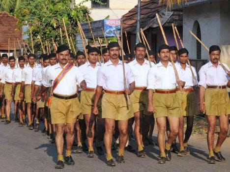 a big show of rashtriya swayamsevak sangh
