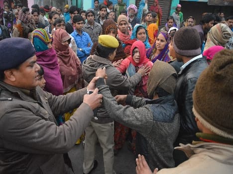 protest after girls deth