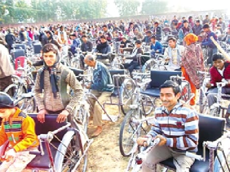Distributed among 1869 disabled equipment , new registered the
