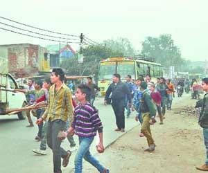 Now communal burning in Hathras, police were helpless