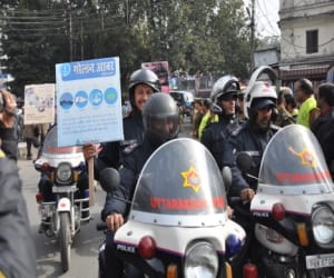 Students are taught the lesson of traffic rules