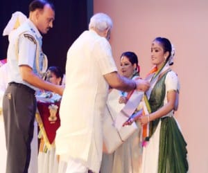 tripti sanwal honored by pm modi.