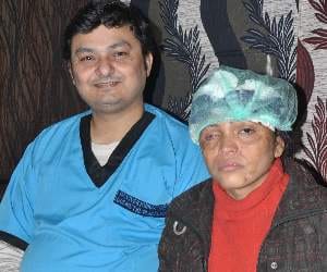 acid attack victim get free hair transplant.