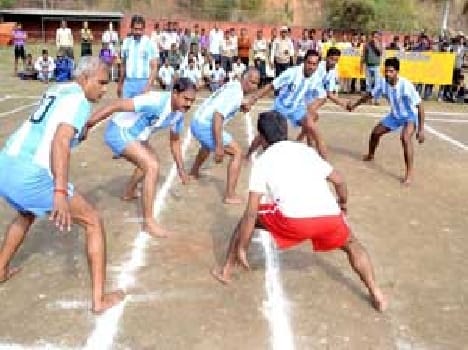 Kabaddi 'B ' , tug of war "A" team won