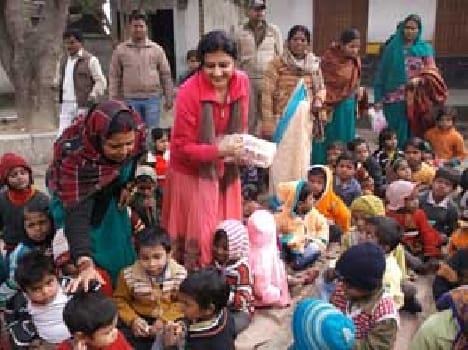 Biscuit and Sattu into malnourished children