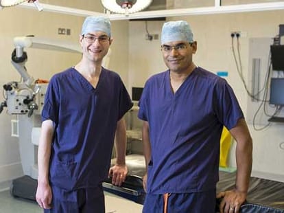 docs put a part of skull in stomach