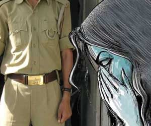 police station incharge gang raped rape victim.