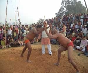 Ajay won the wrestling competition