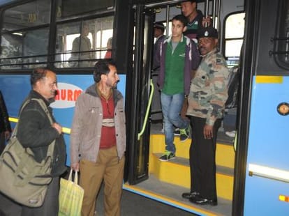new buses starts in shimla city, less fair.